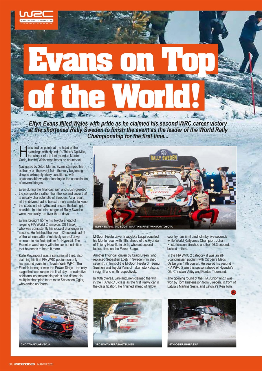 Pacenotes Rally magazine Preview Pages