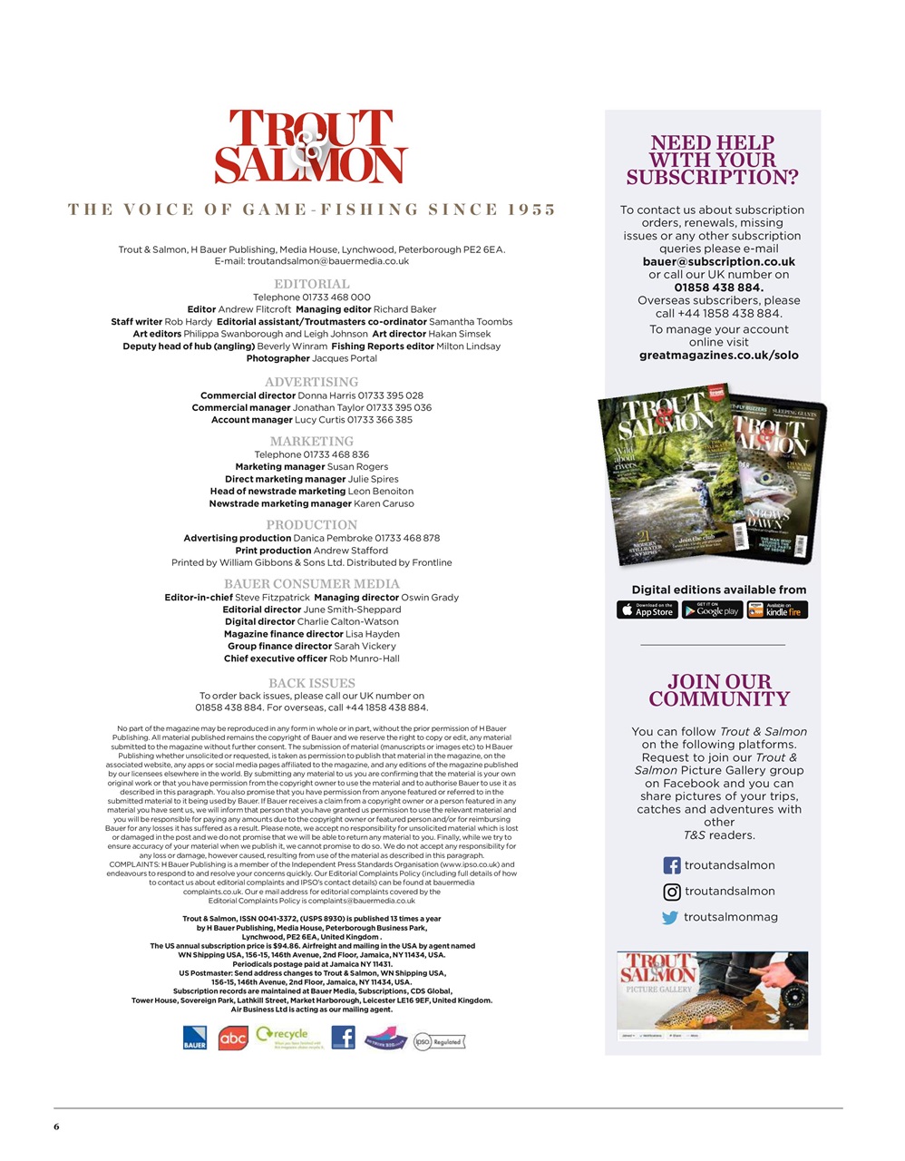 Trout & Salmon Preview Pages