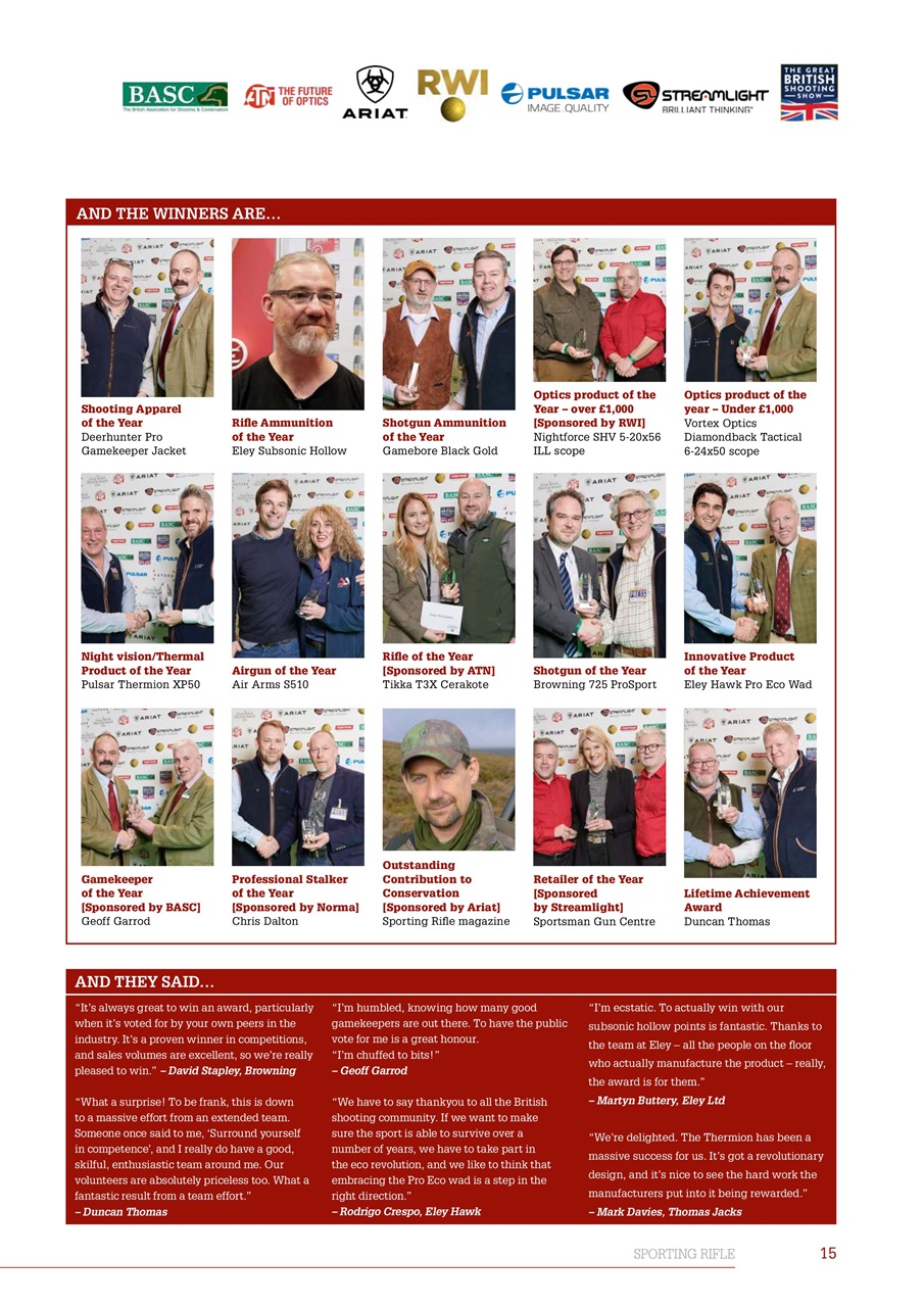 Sporting Rifle Preview Pages