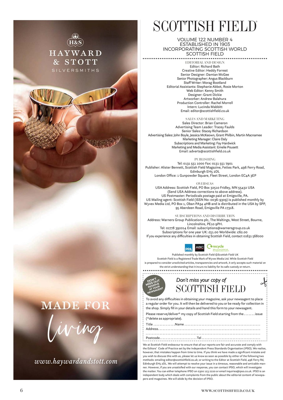 Scottish Field Preview Pages