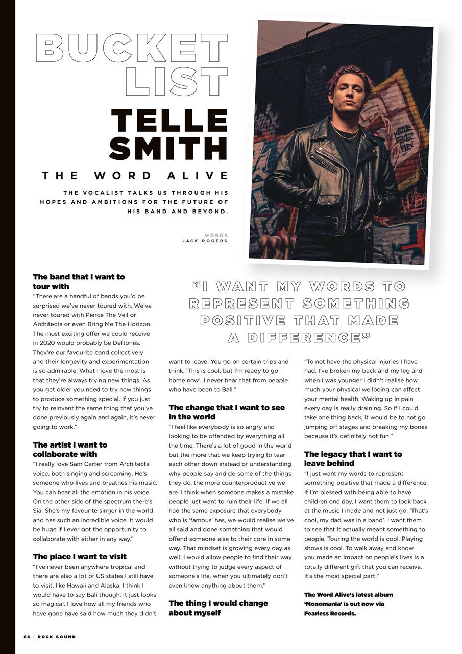 Rock Sound Magazine Preview Pages