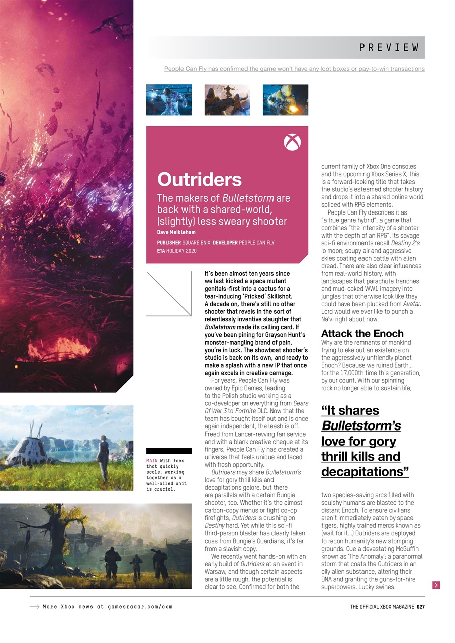 Official Xbox Magazine (UK Edition) Preview Pages
