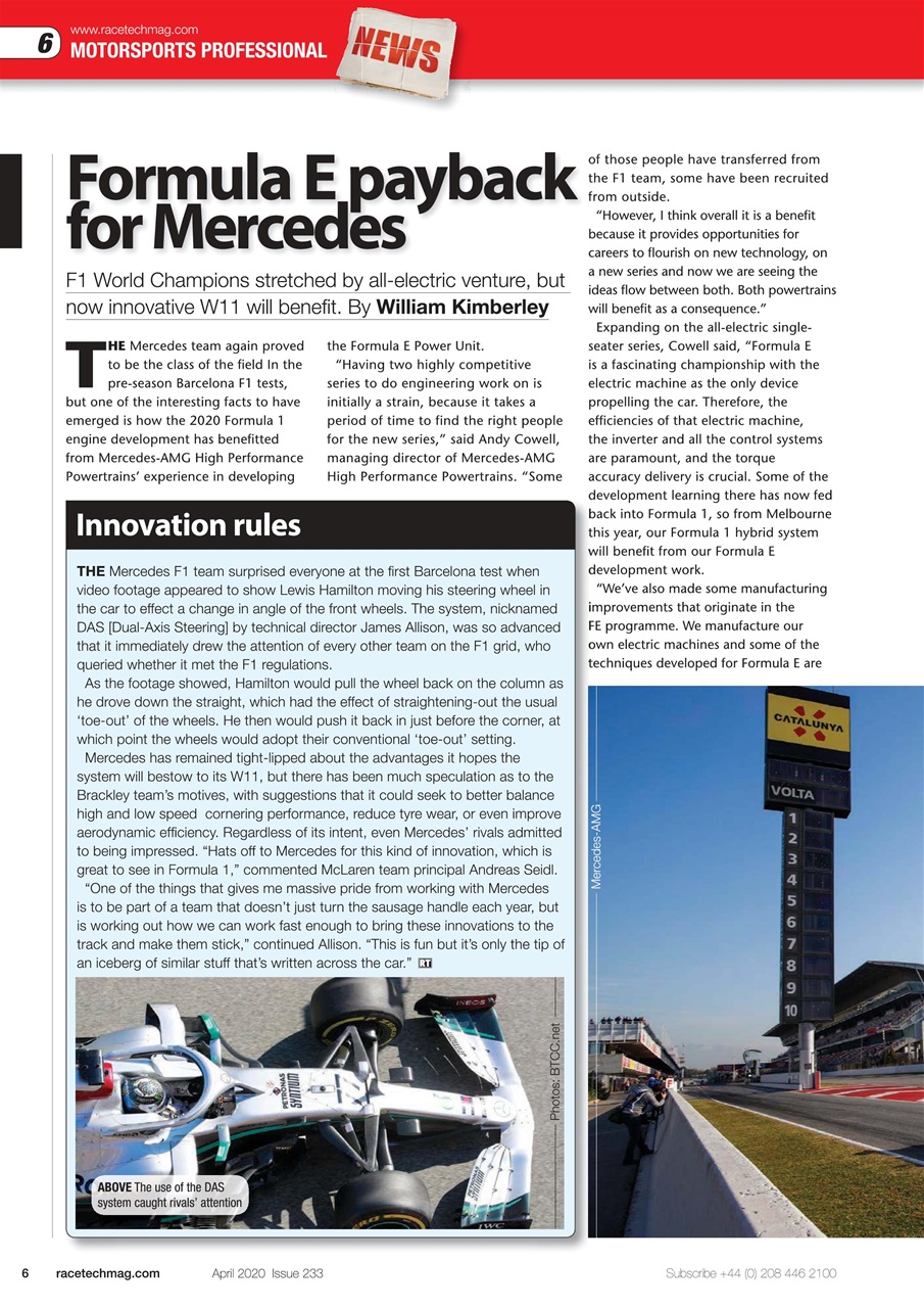 Race Tech Preview Pages