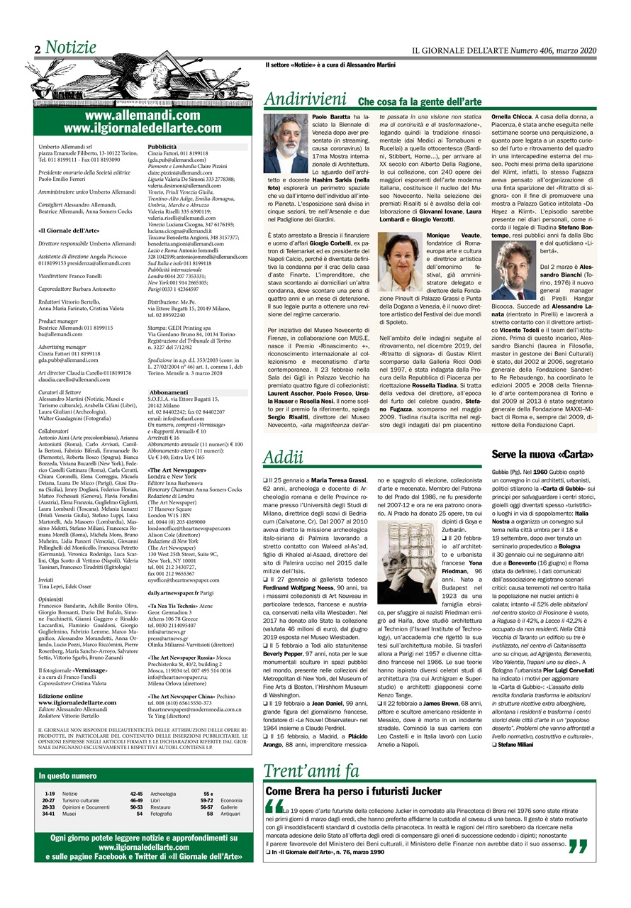 Il Giornale Dell’Arte Preview Pages