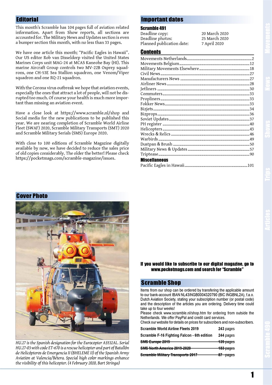 Scramble Magazine Preview Pages