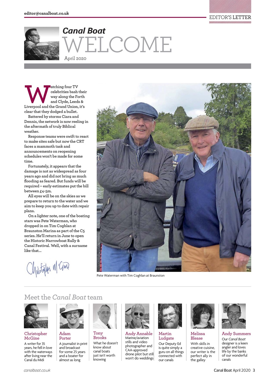 Canal Boat Preview Pages