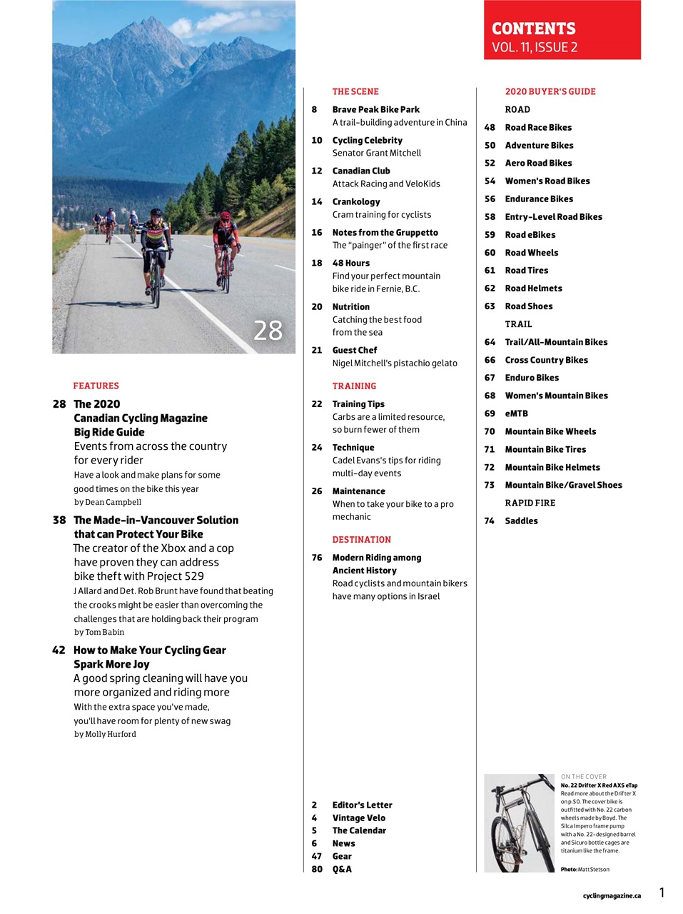 Canadian Cycling Magazine Preview Pages