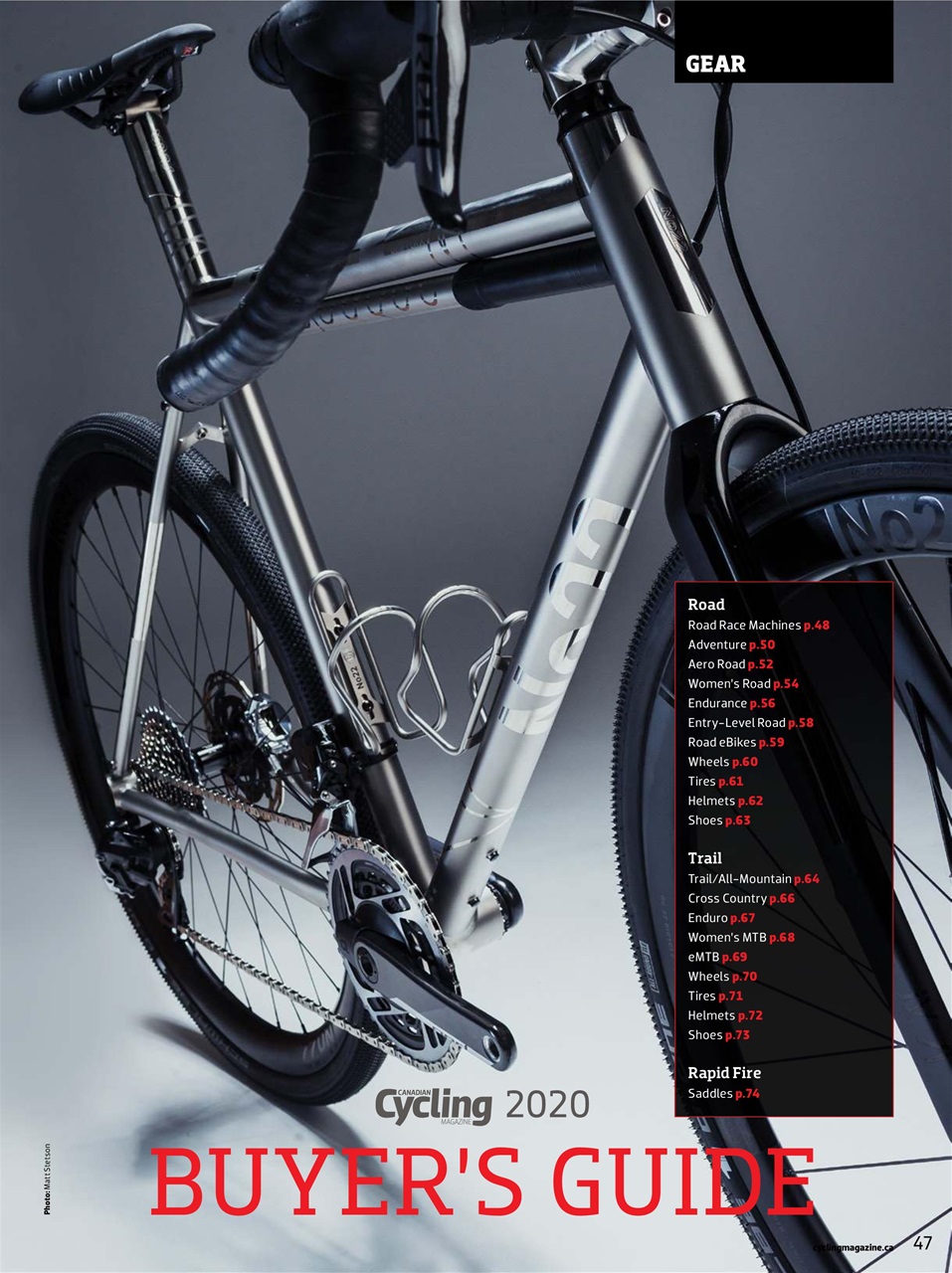 Canadian Cycling Magazine Preview Pages