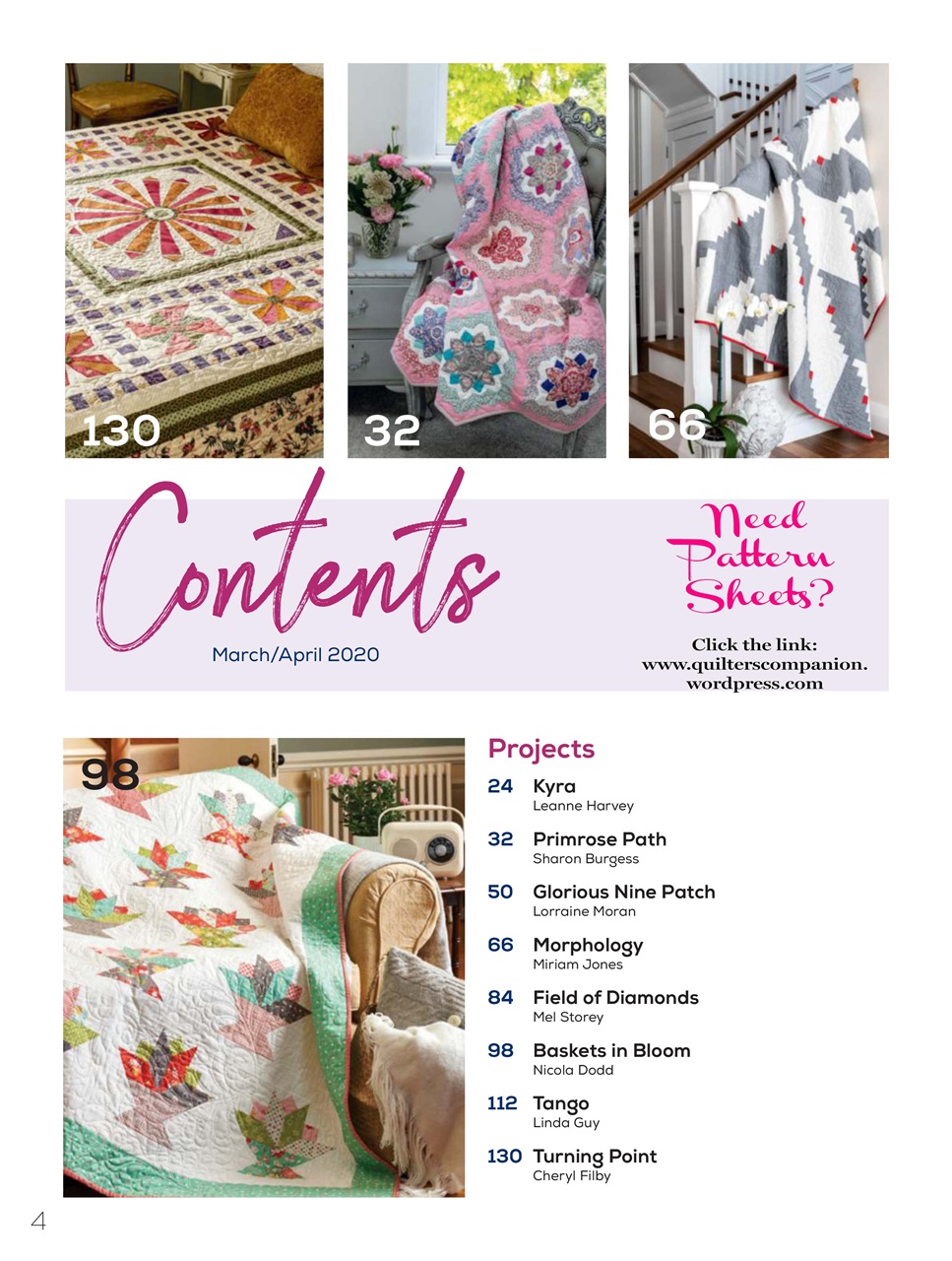 Quilters Companion Preview Pages