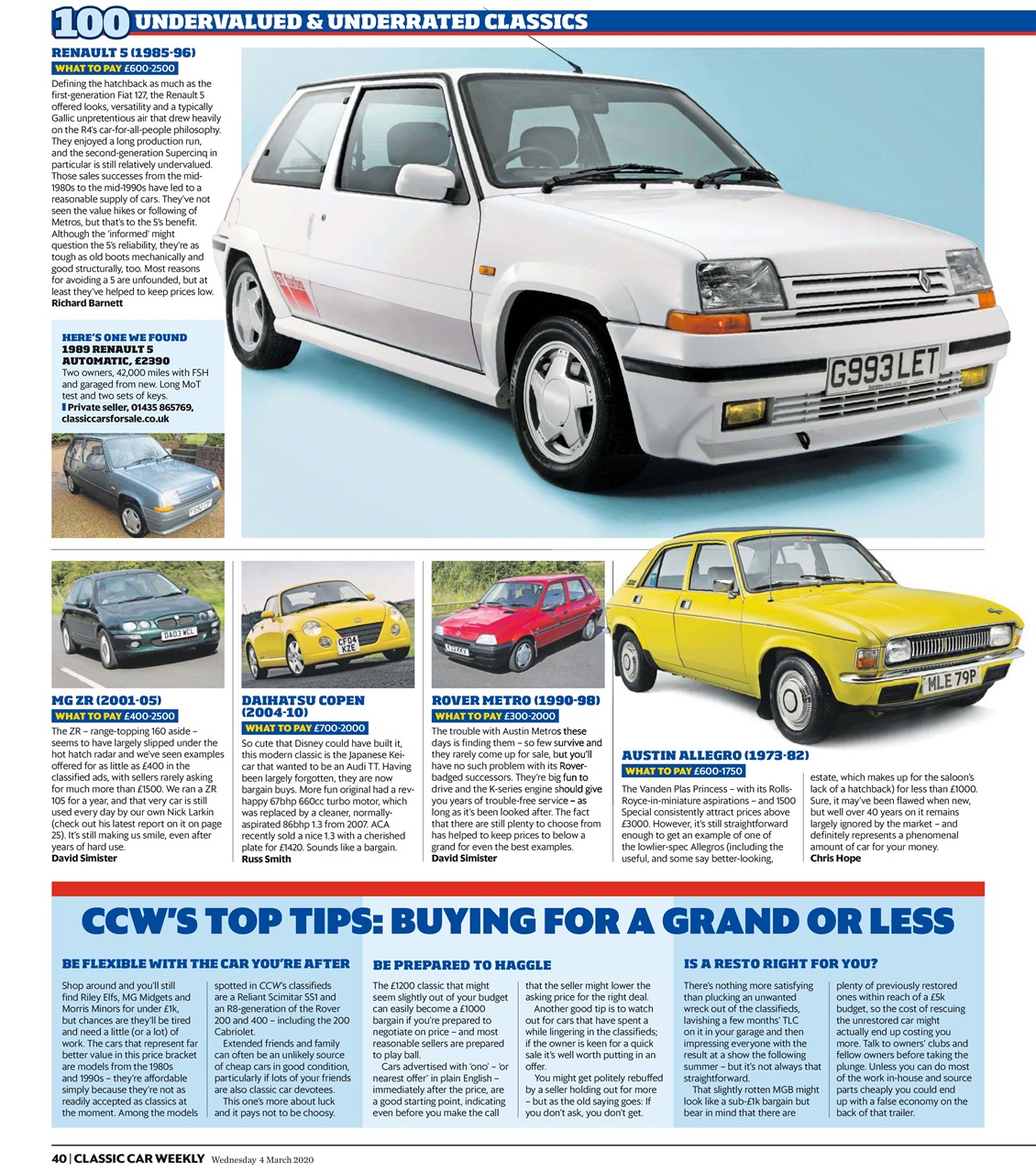 Classic Car Weekly Preview Pages