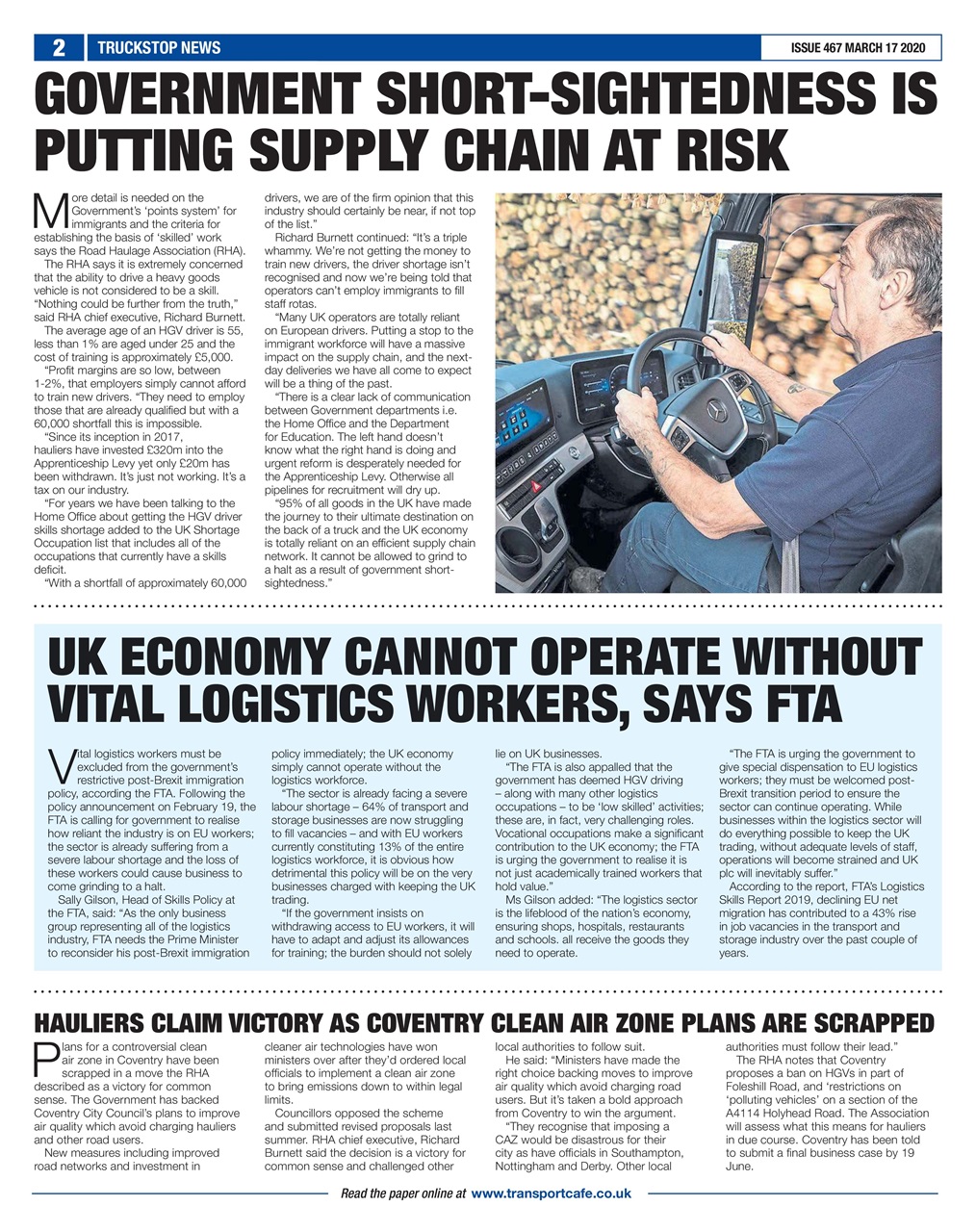Truckstop News Preview Pages