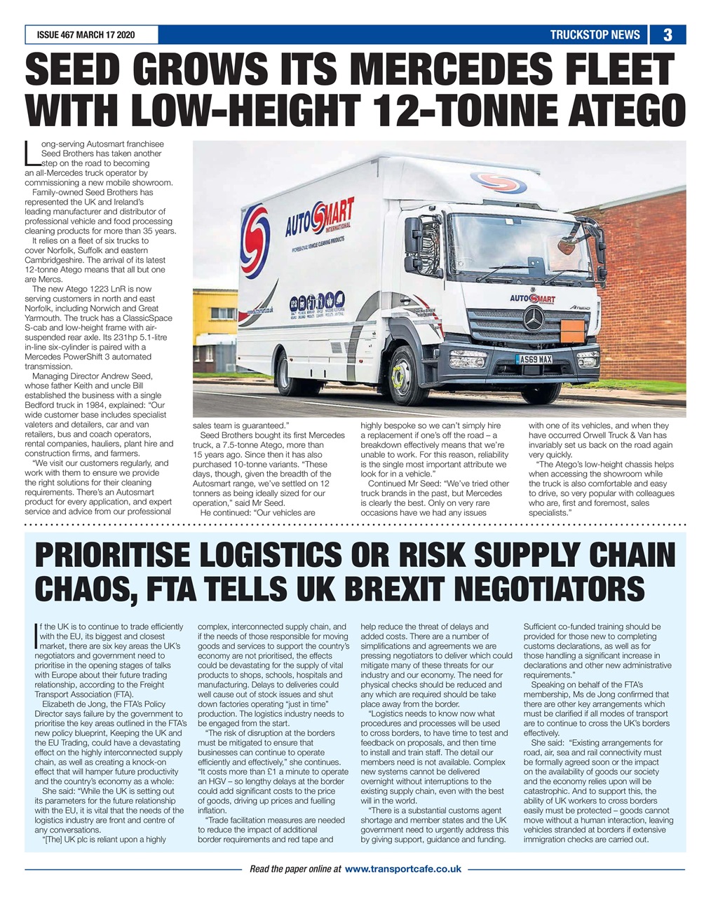Truckstop News Preview Pages