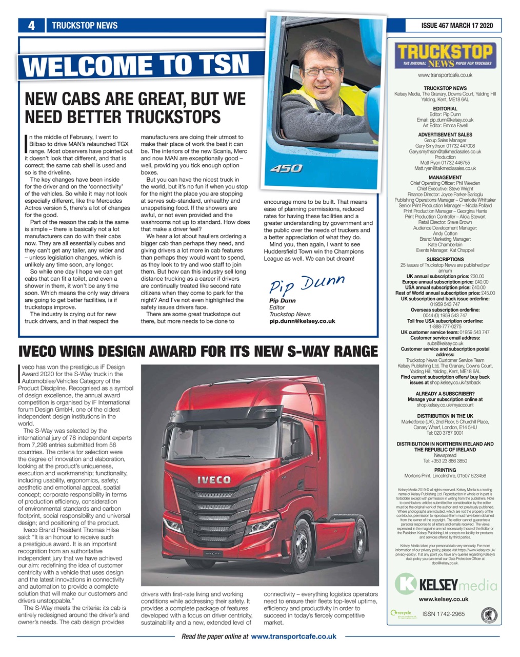 Truckstop News Preview Pages