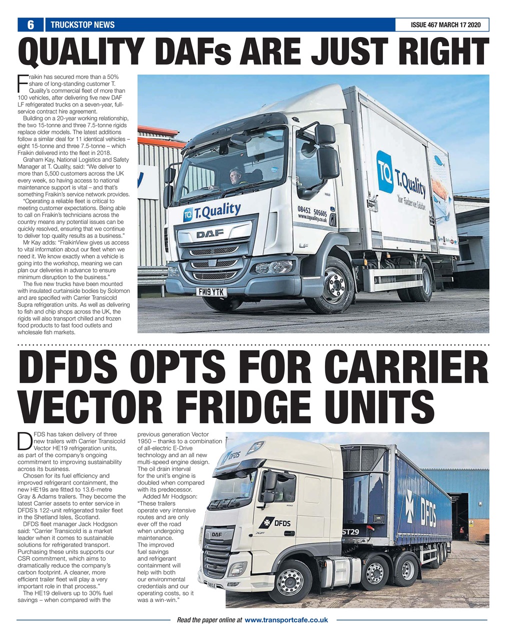 Truckstop News Preview Pages