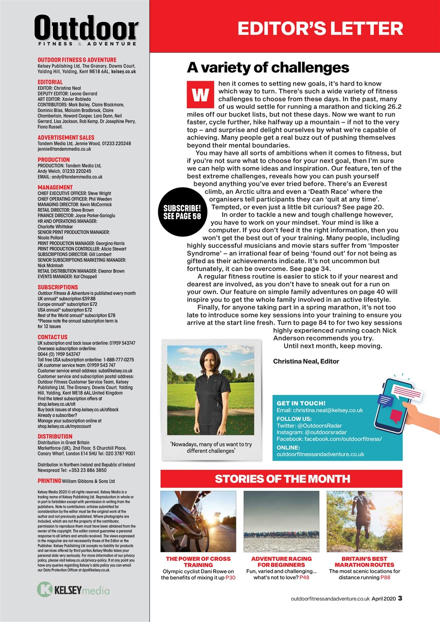 Outdoor Fitness & Adventure Preview Pages
