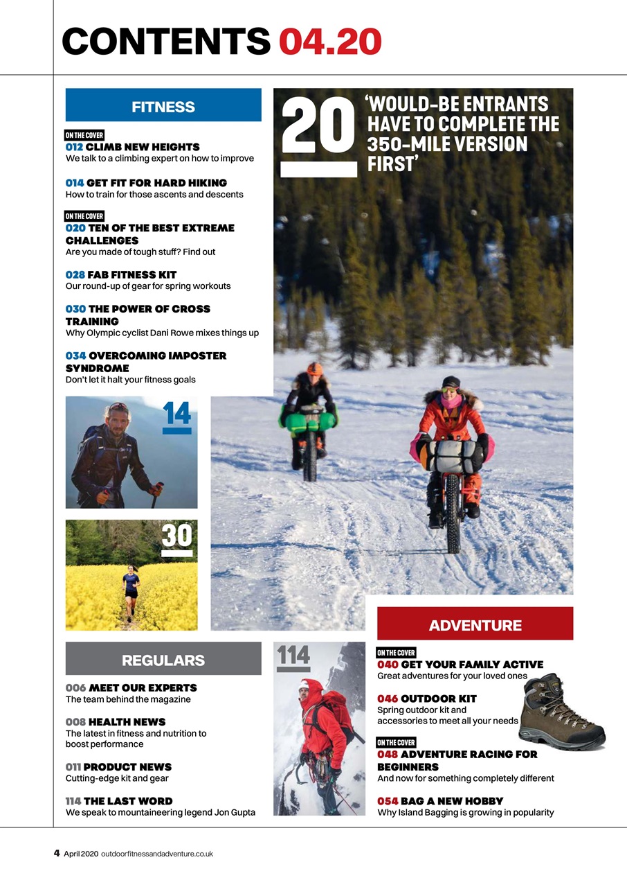 Outdoor Fitness & Adventure Preview Pages