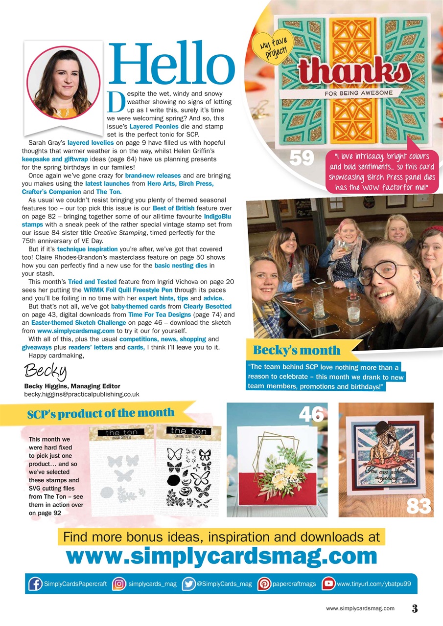 Simply Cards & Papercraft Preview Pages