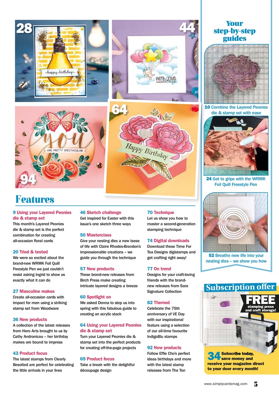 Simply Cards & Papercraft Preview Pages