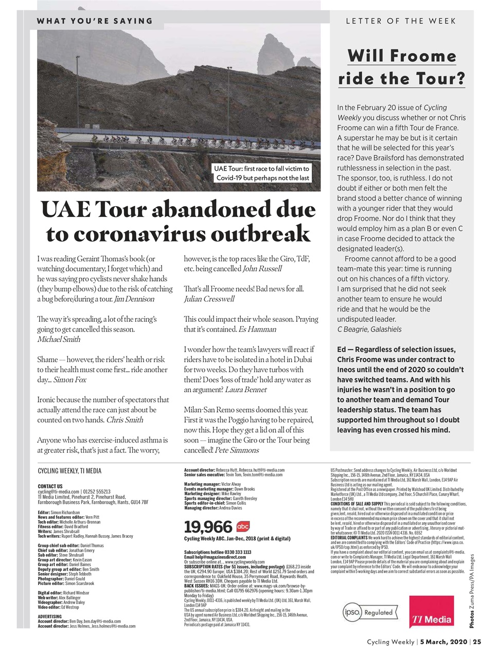 Cycling Weekly Preview Pages