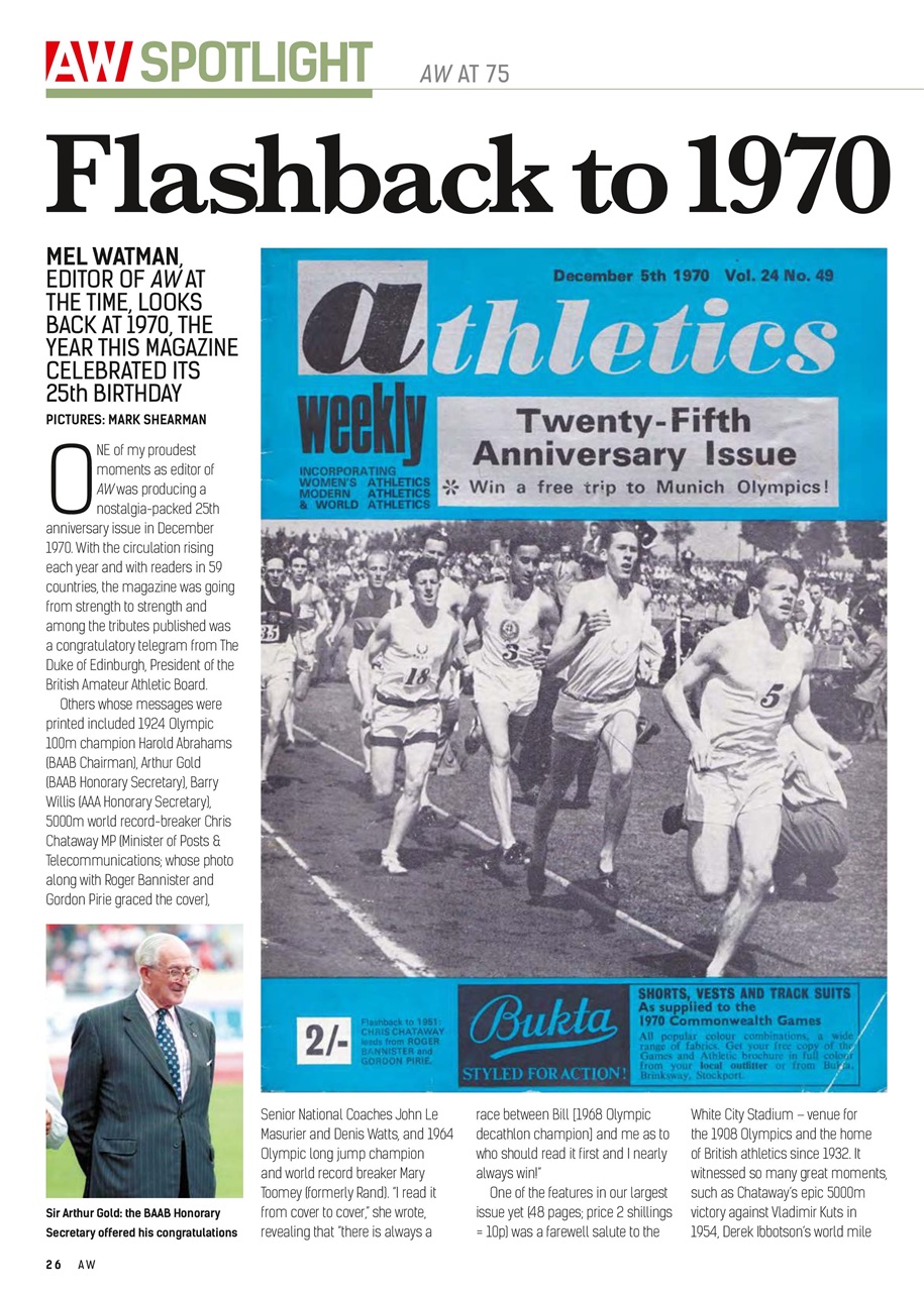 AW – Athletics Weekly Magazine Preview Pages