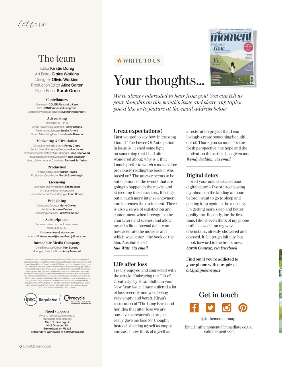 In The Moment Preview Pages