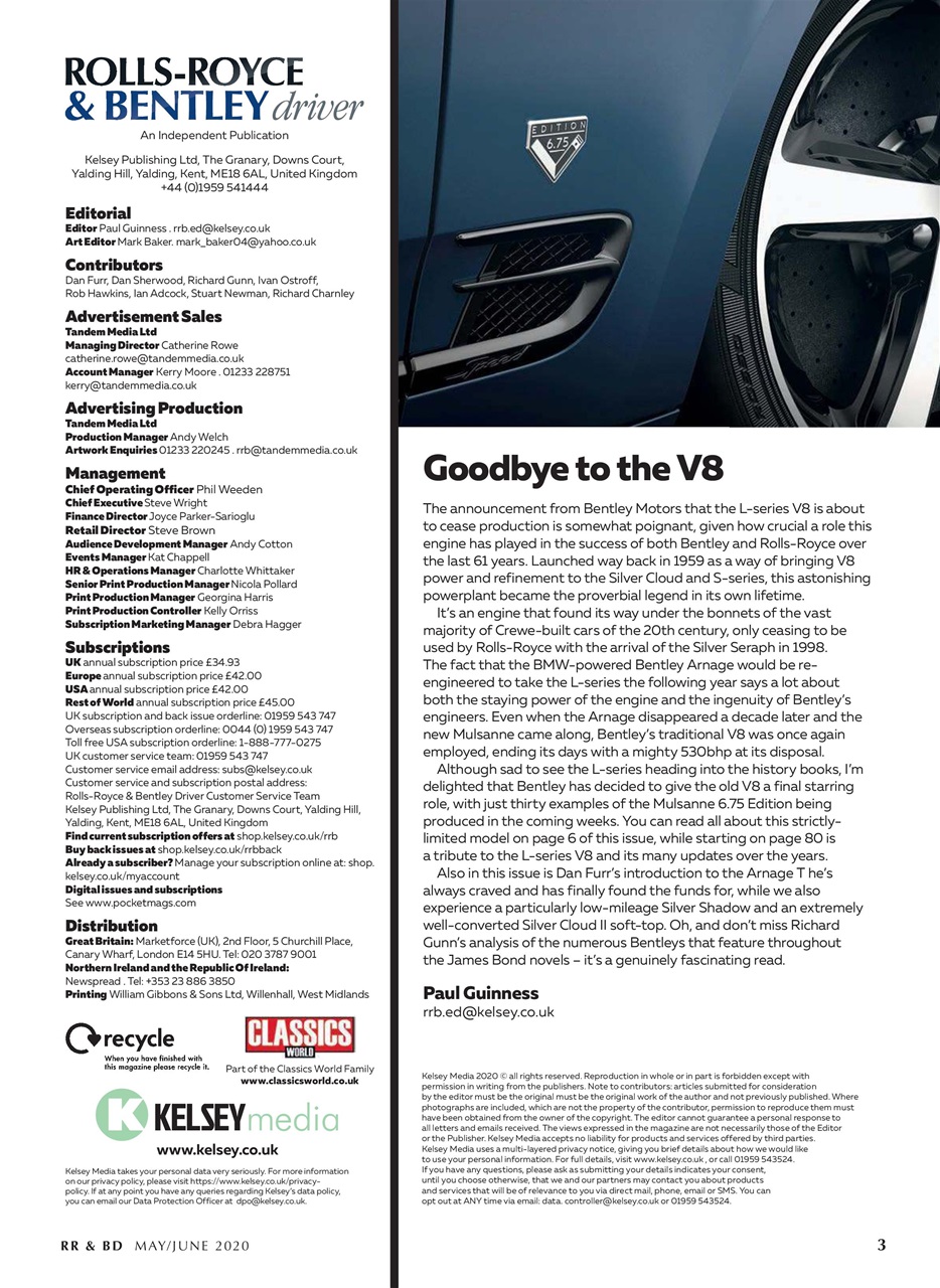 Rolls-Royce & Bentley Driver Preview Pages