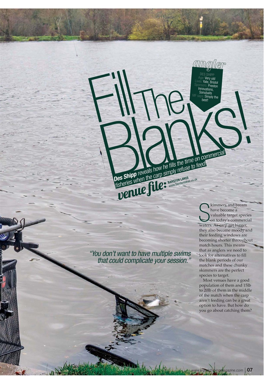 Match Fishing Preview Pages