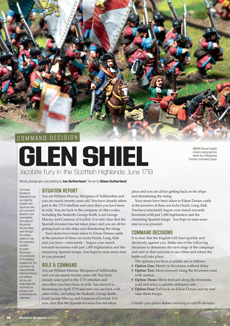 Miniature Wargames Preview Pages