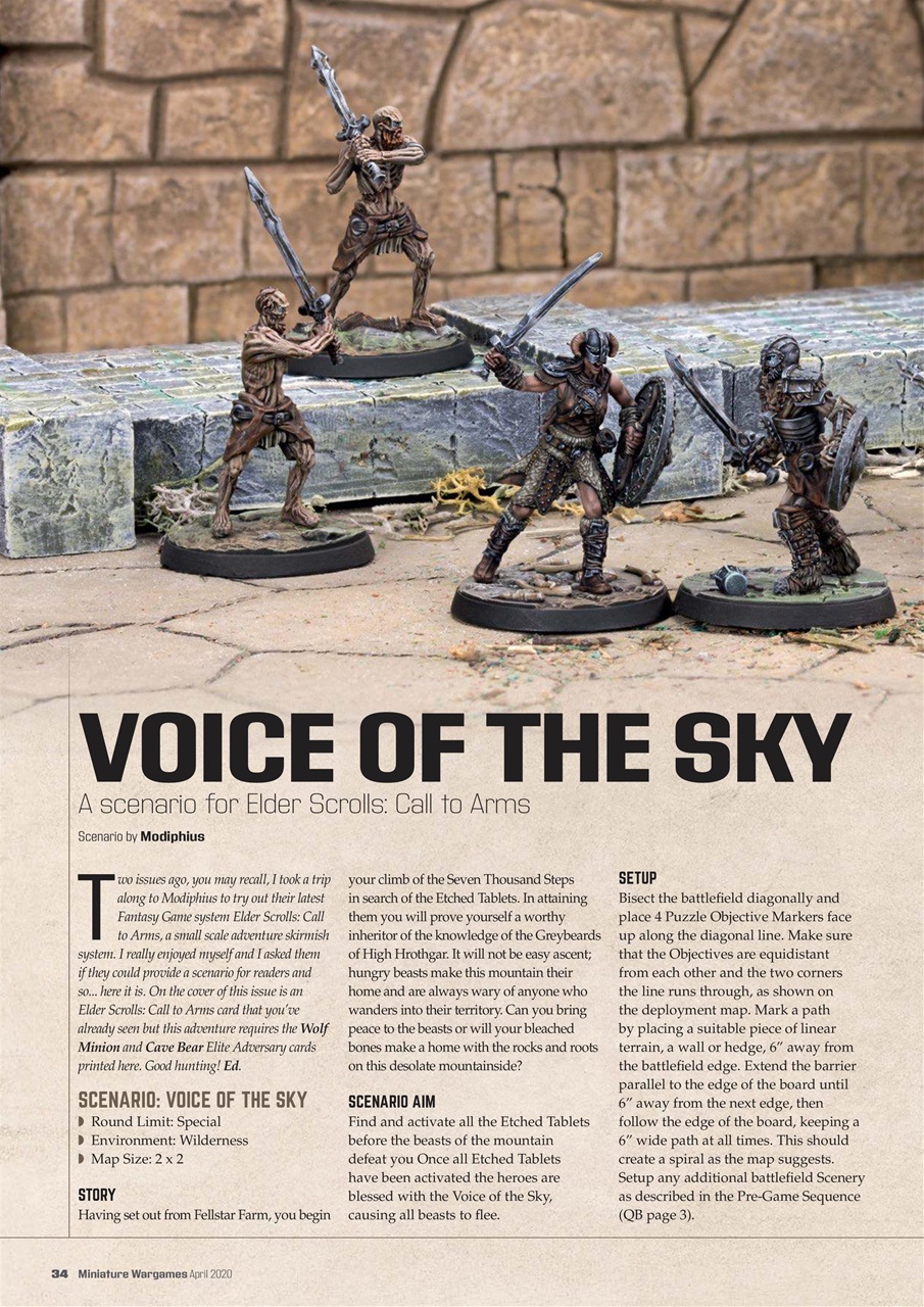 Miniature Wargames Preview Pages