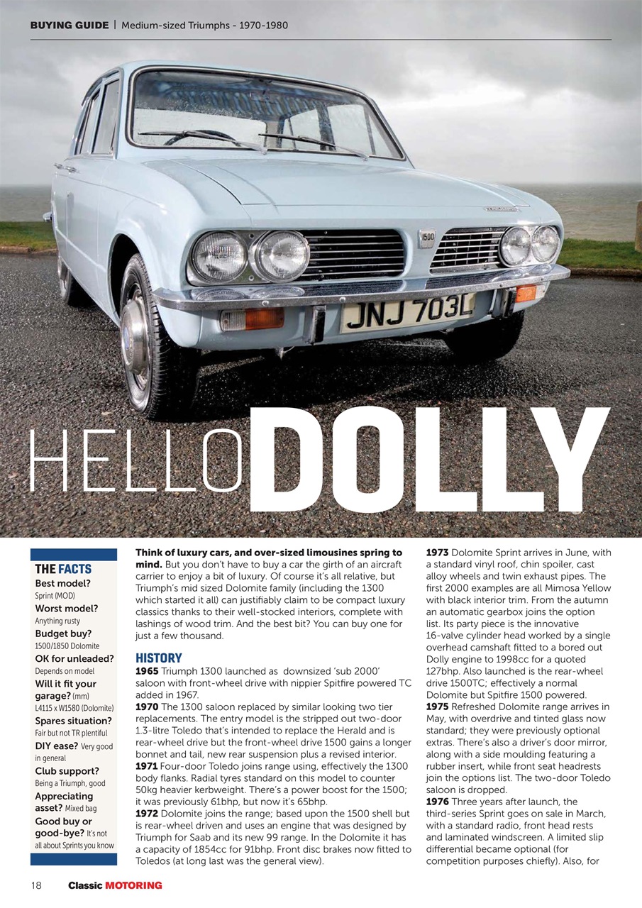 Classic Motoring Preview Pages