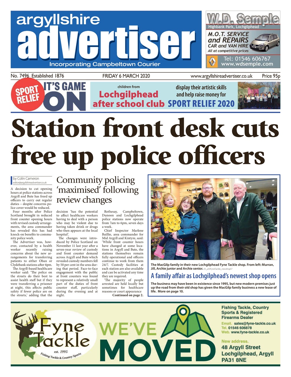 Argyllshire Advertiser Preview Pages