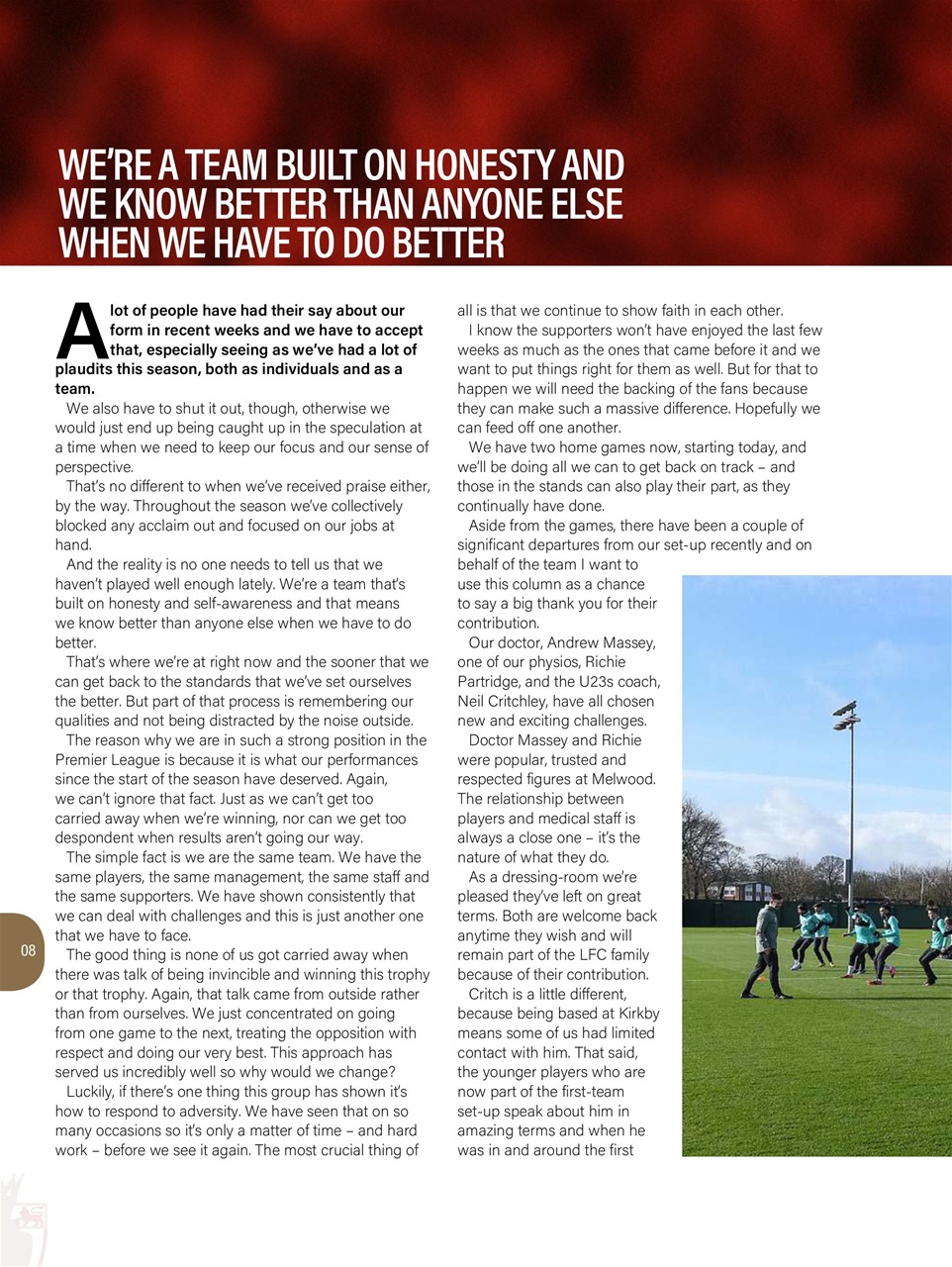 Liverpool FC Programmes Preview Pages