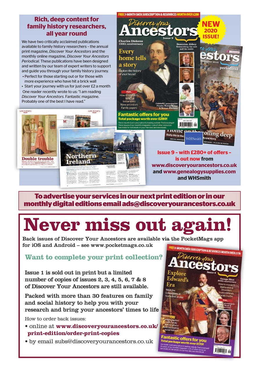 Discover Your Ancestors Preview Pages