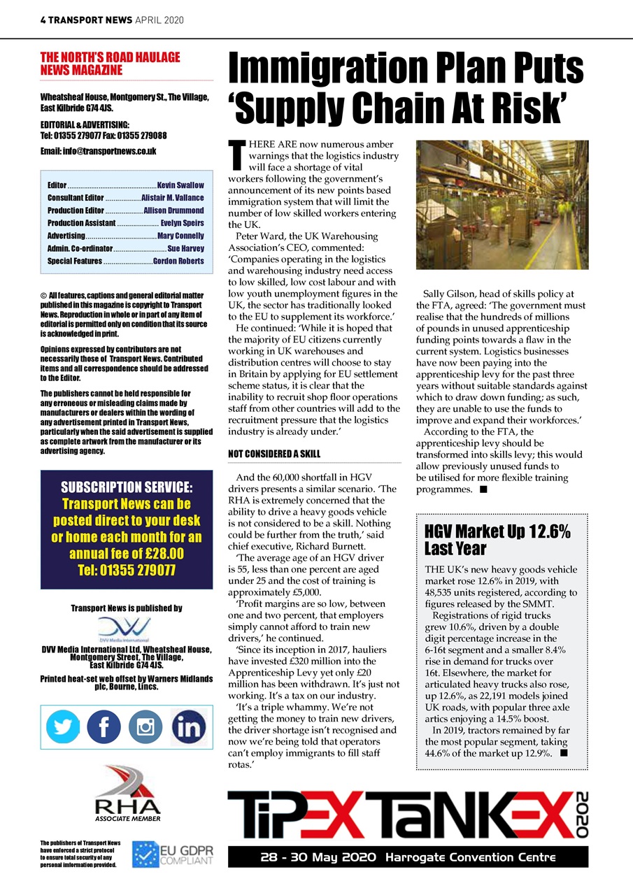 Transport News Preview Pages