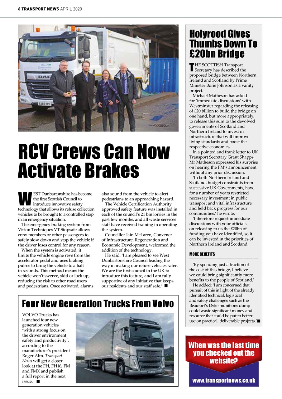 Transport News Preview Pages