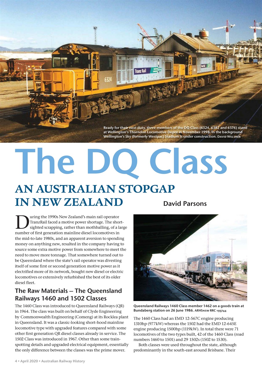 Australian Railway History Preview Pages