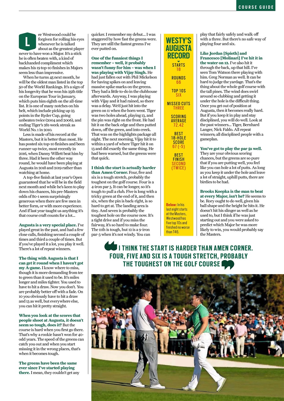 Today's Golfer Preview Pages