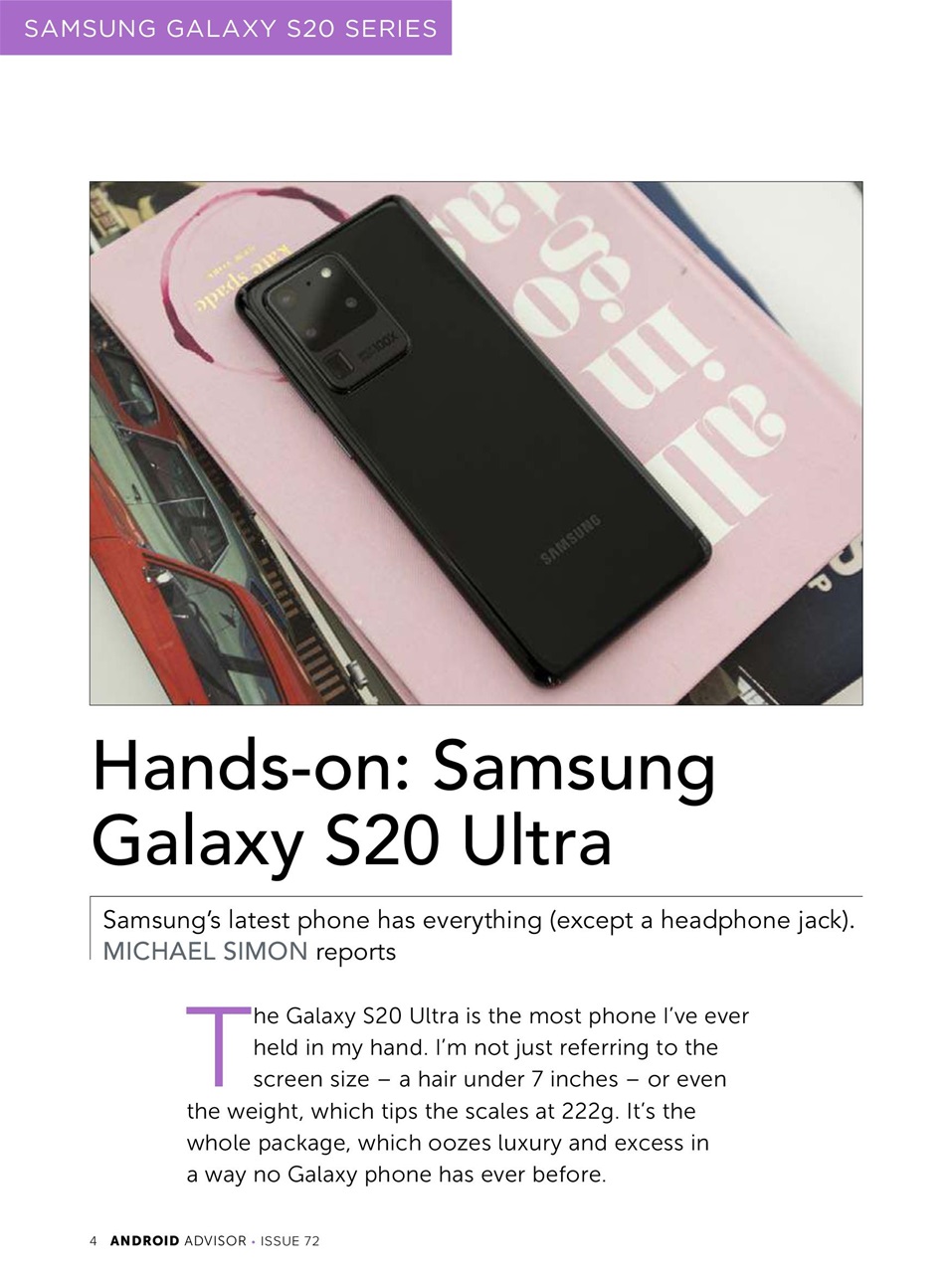 Android Advisor Preview Pages