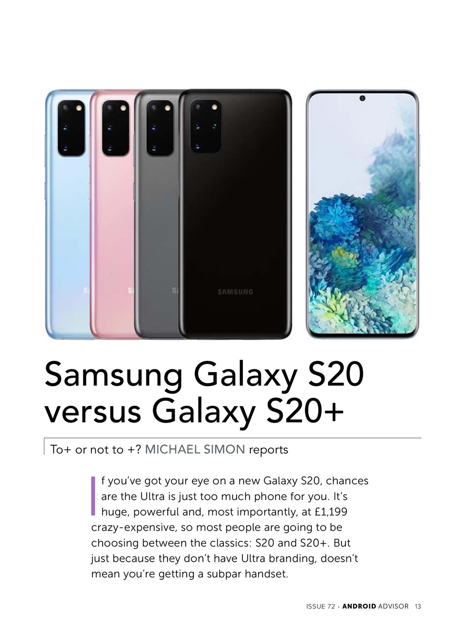 Android Advisor Preview Pages