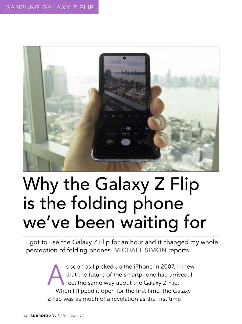 Android Advisor Preview Pages