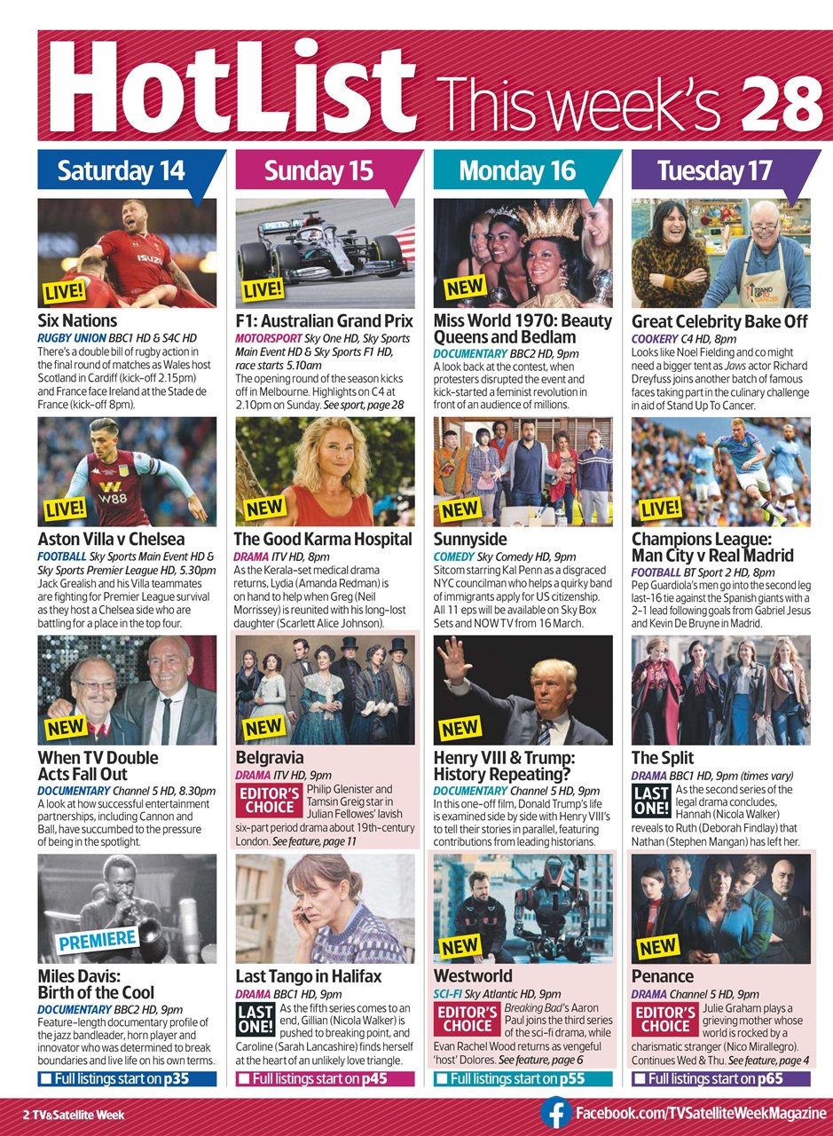 TV & Satellite Week Preview Pages