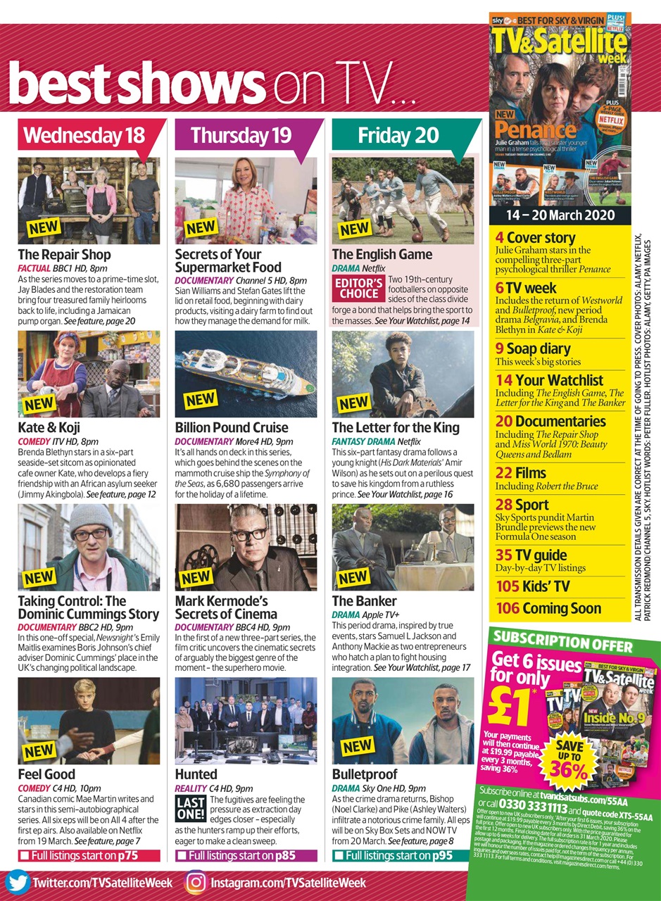 TV & Satellite Week Preview Pages