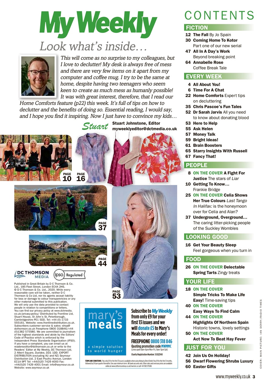 My Weekly Preview Pages