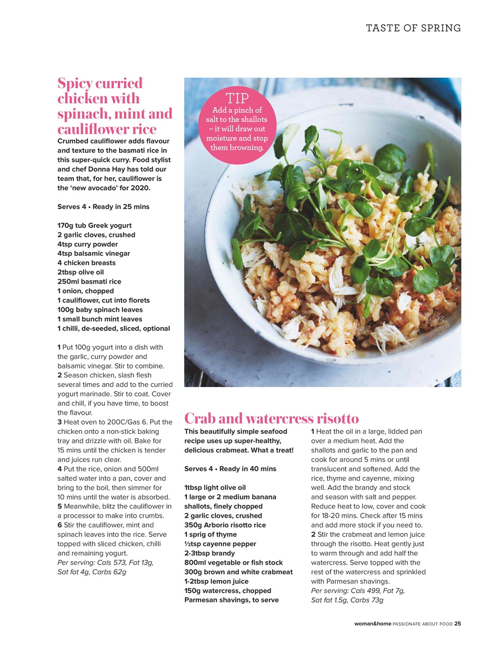 Woman & Home Feel Good Food Preview Pages