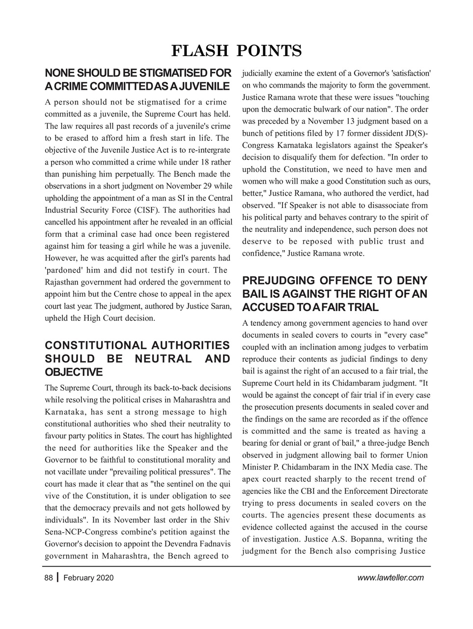Lawteller – A Legal Awareness Magazine Preview Pages