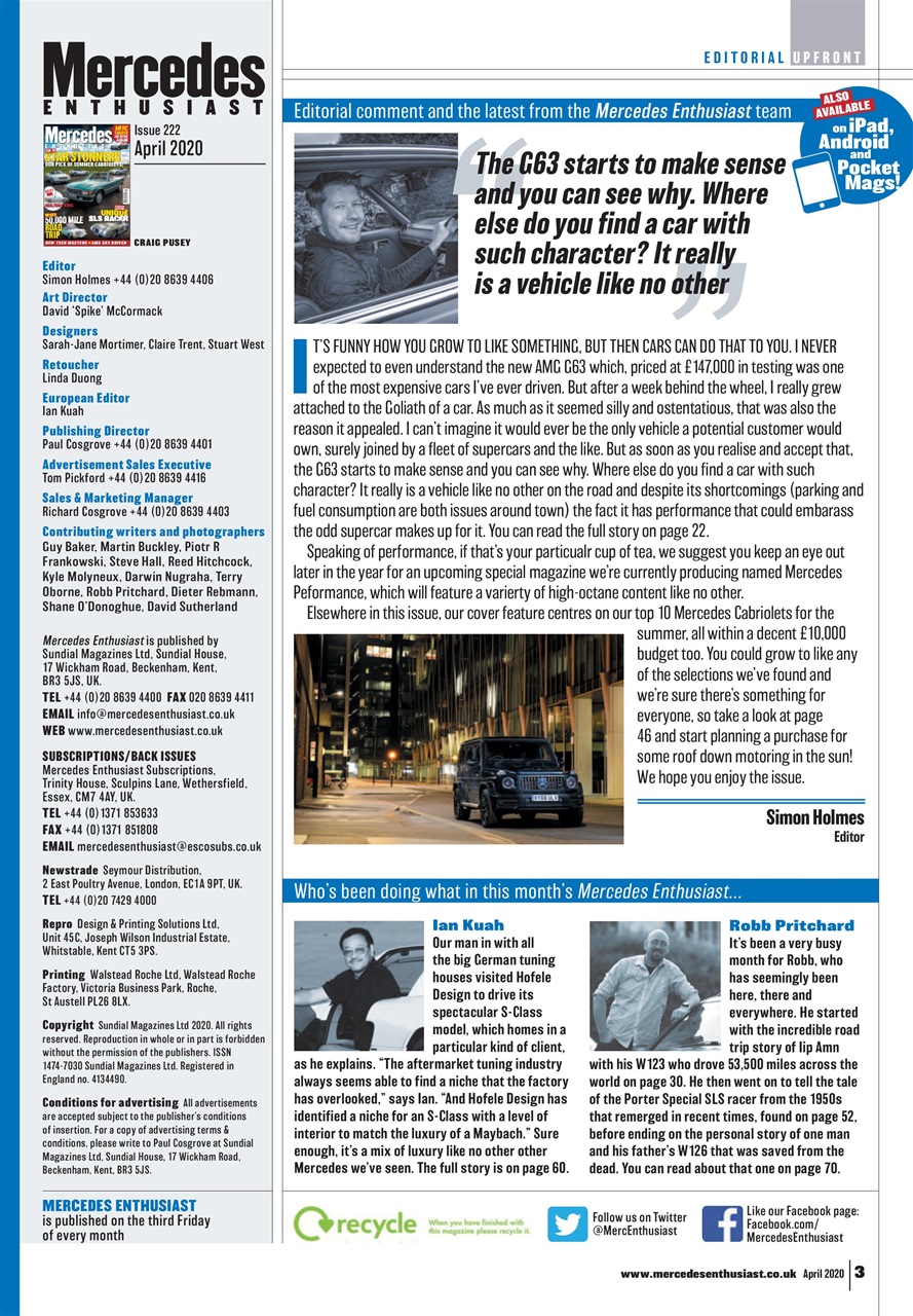 Mercedes Enthusiast Preview Pages