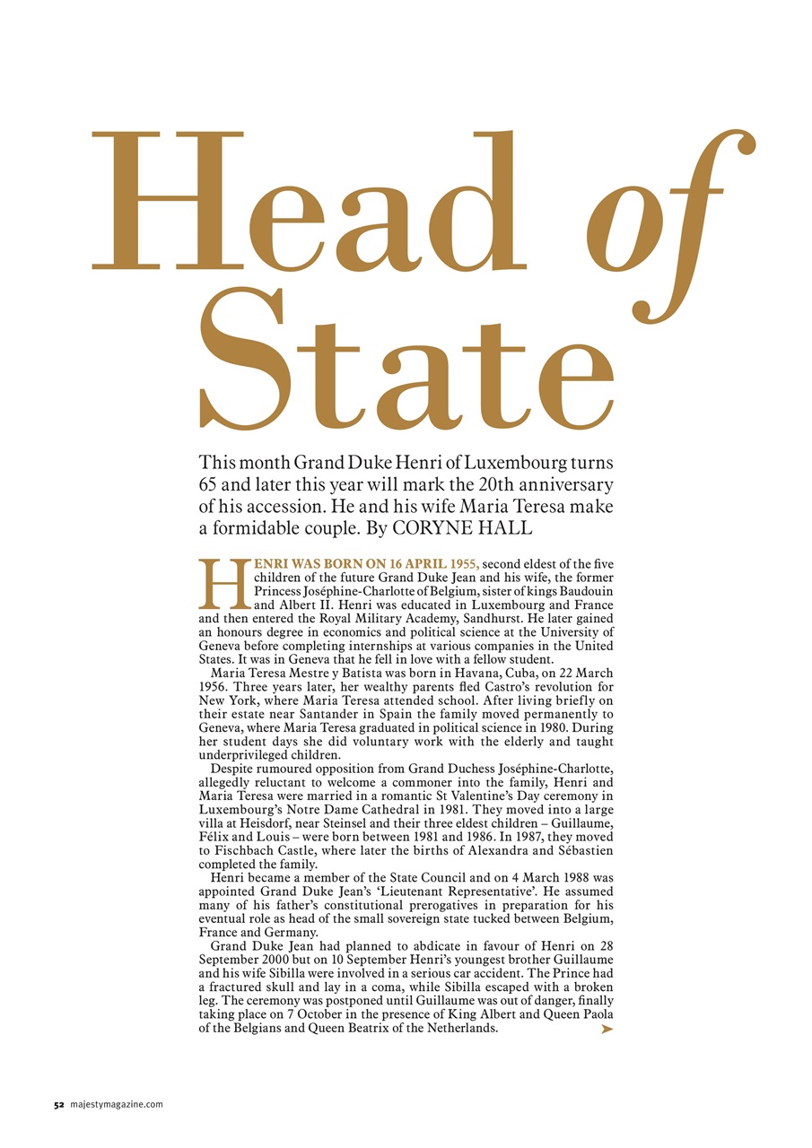 Majesty Magazine Preview Pages