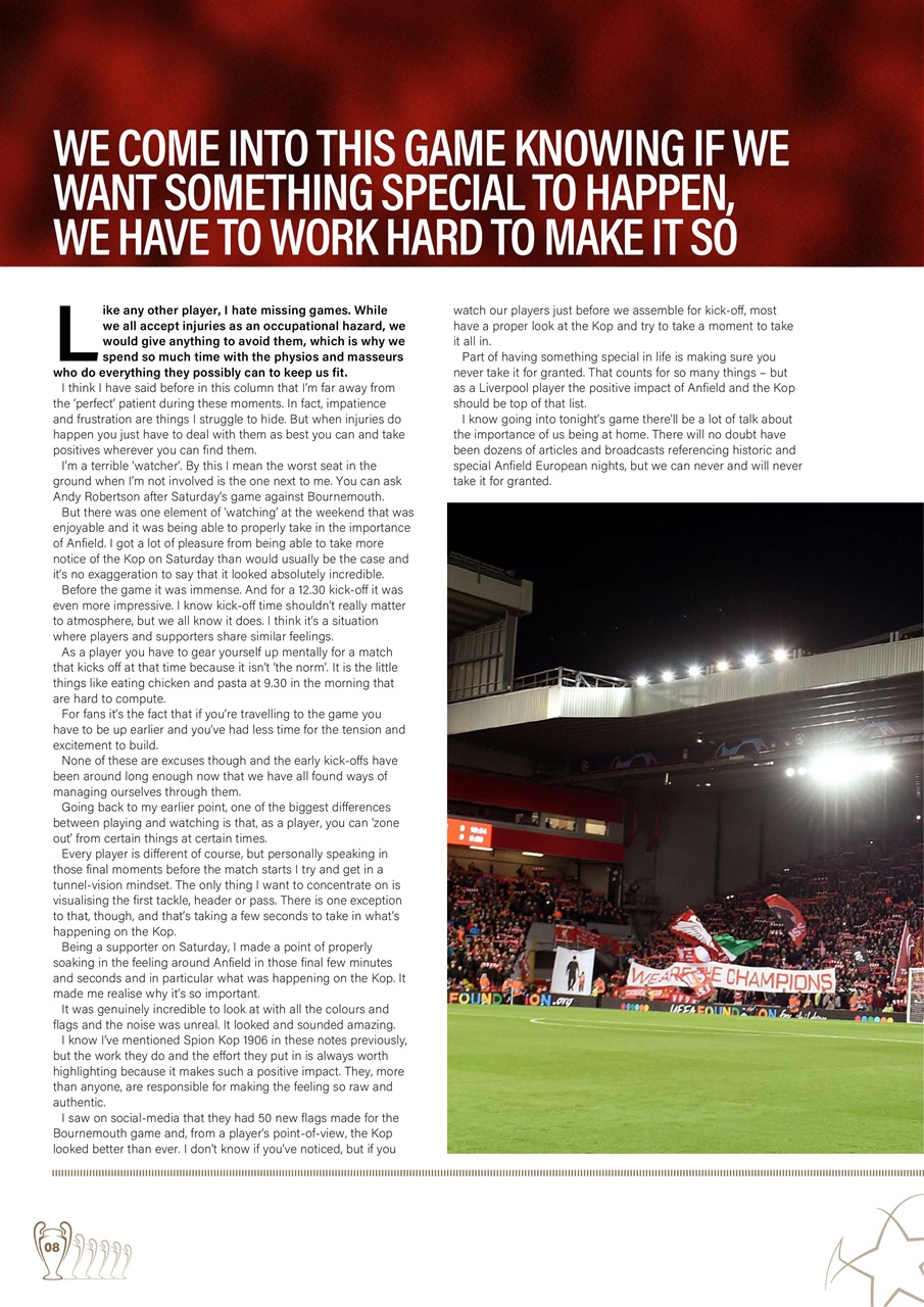 Liverpool FC Programmes Preview Pages