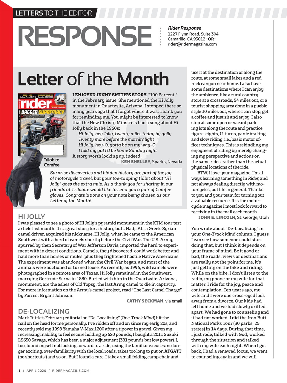 Rider Magazine Preview Pages