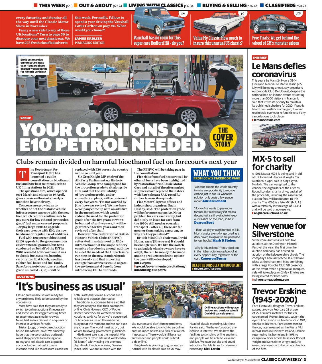 Classic Car Weekly Preview Pages